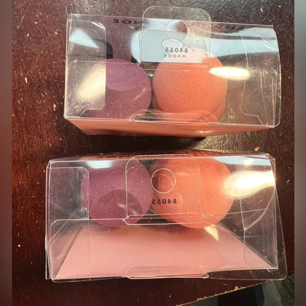 ELF Blending Sponge Duo - Coral and Plum bundle